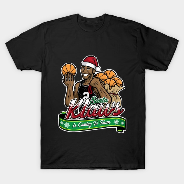 Santa Klaws Is Coming To Town T-Shirt by normannazar